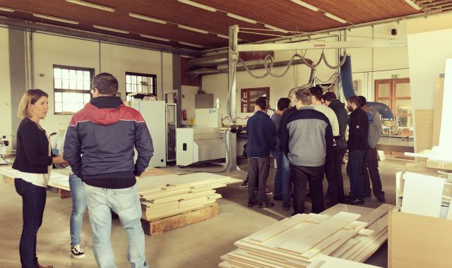 Obisk študentov iz Schulen für Holz und Gestaltung des Bezirks Oberbayern